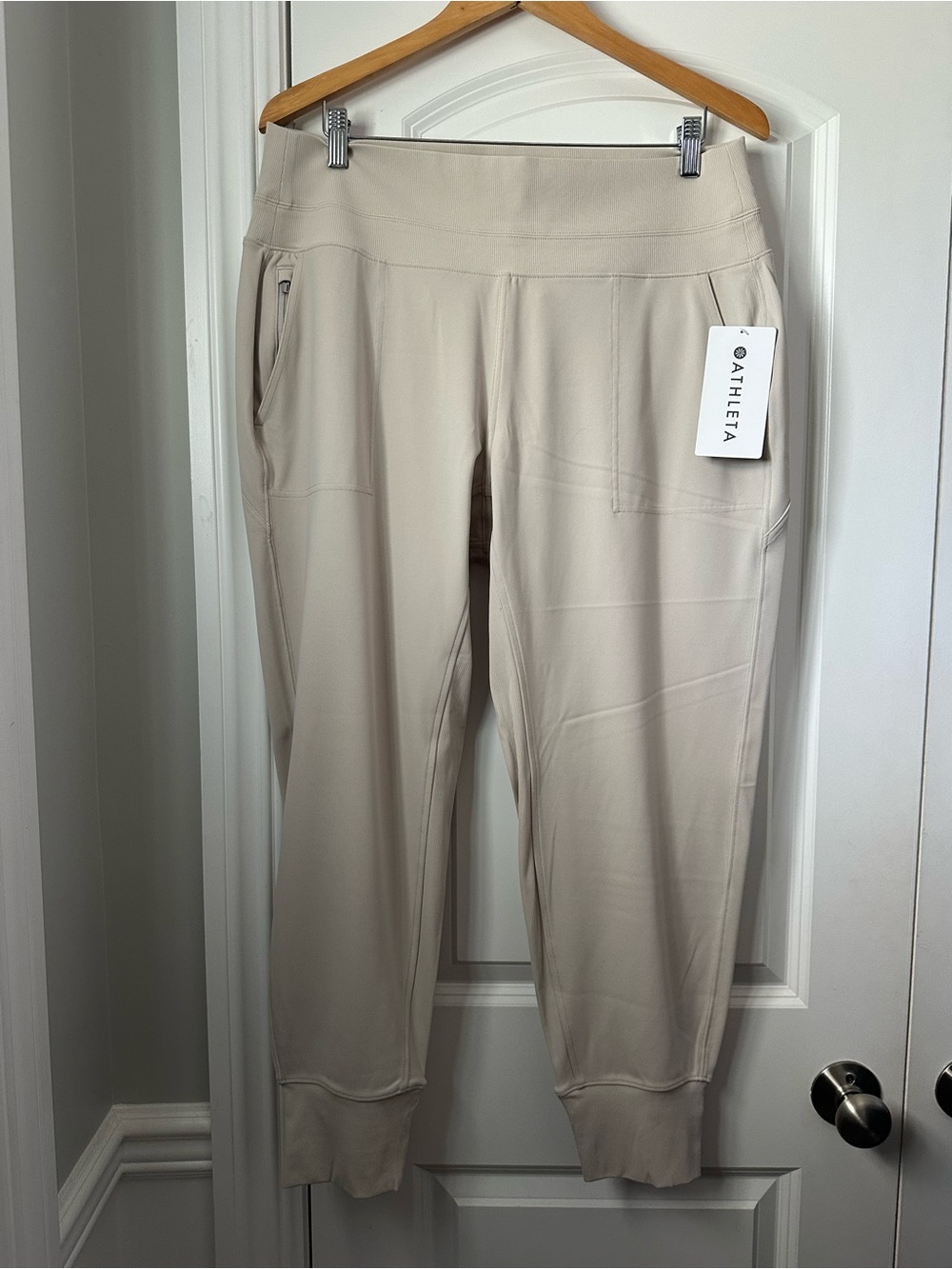 Athleta Light Beige Venice Joggers